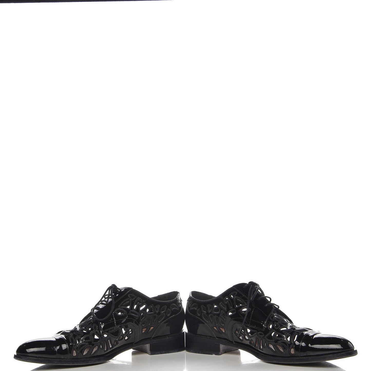 Patent Cut Out Oxfords 39 Black