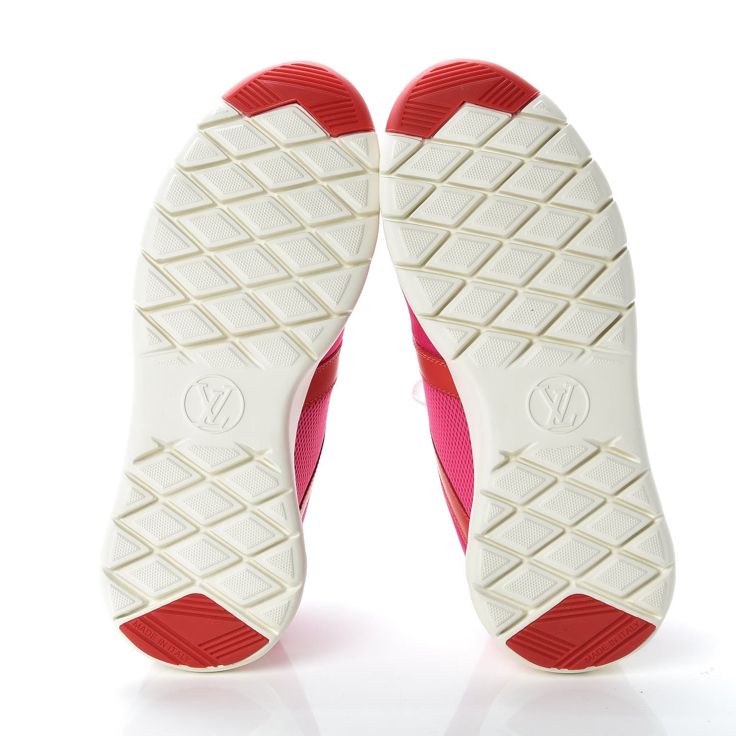 Rubber Technical Fabric Calfskin Aftergame Sneakers 37 Fuchsia