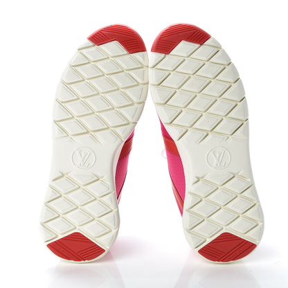Louis Vuitton Rubber Technical Fabric Calfskin Aftergame Sneakers 37 Fuchsia 7 of 7