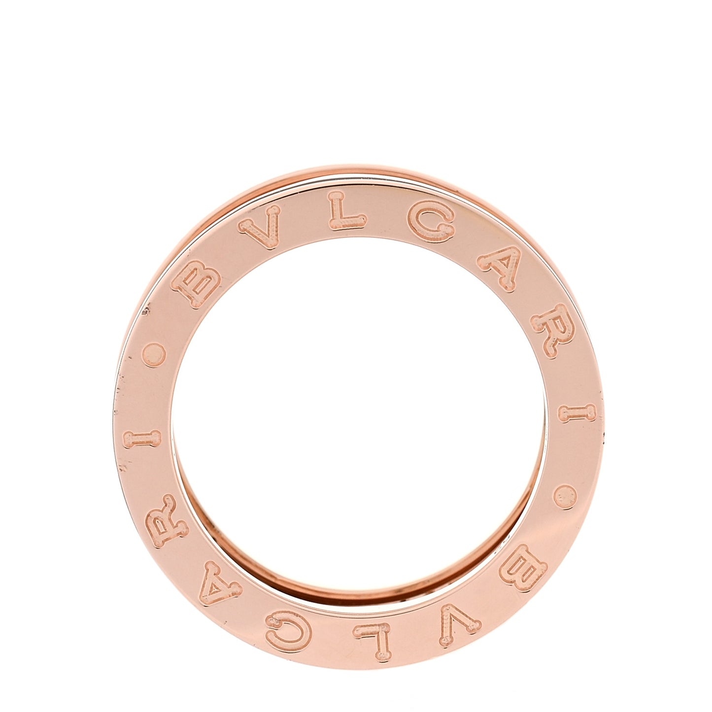 18K Rose Gold Diamond Pave B.Zero1 Legend Ring 52 6
