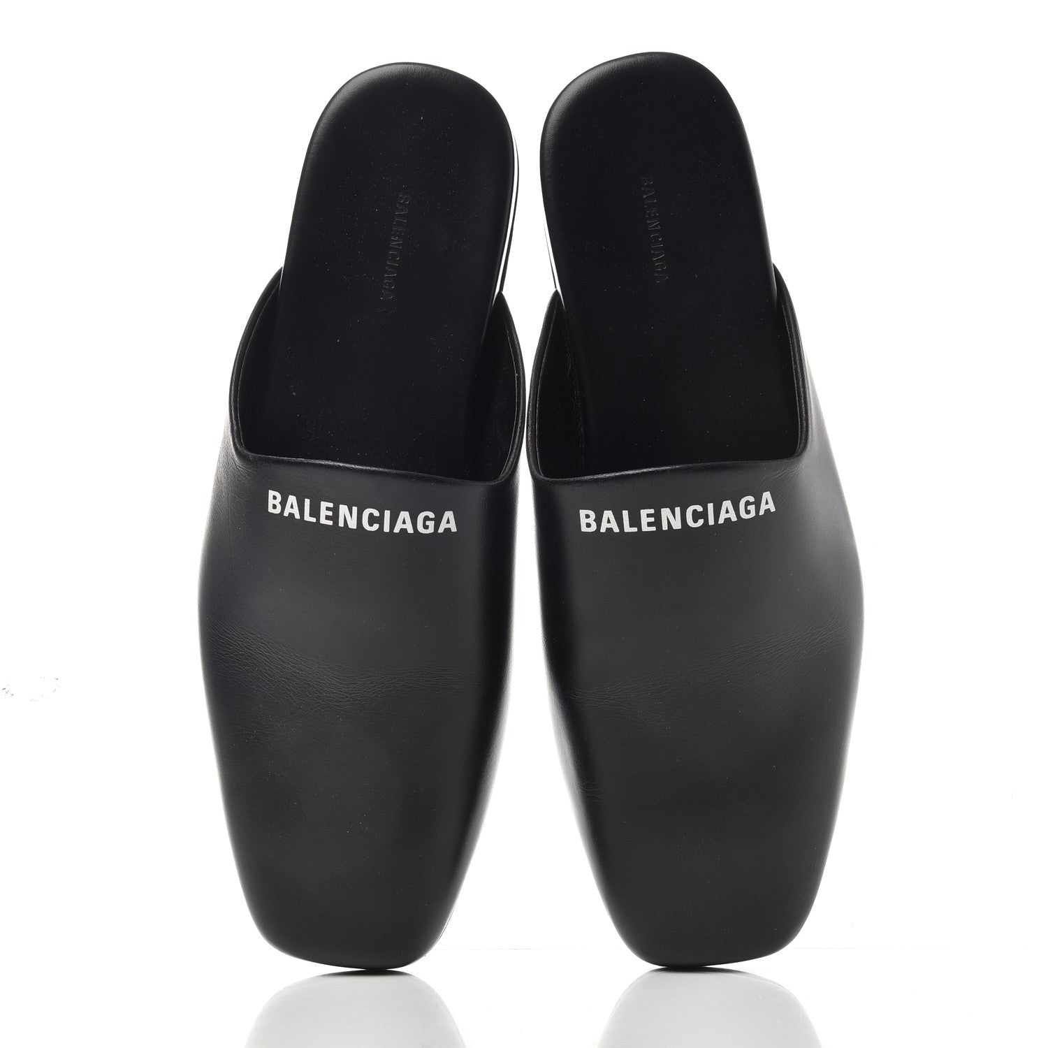 Balenciaga Calfskin Mules 36.5 Black 5 of 10