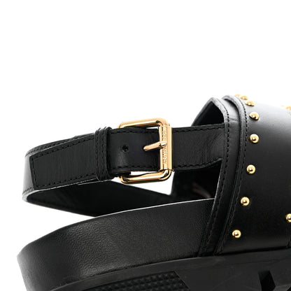 Louis Vuitton Calfskin Monogram Laureate Platform Sandals 38 Black 12 of 12