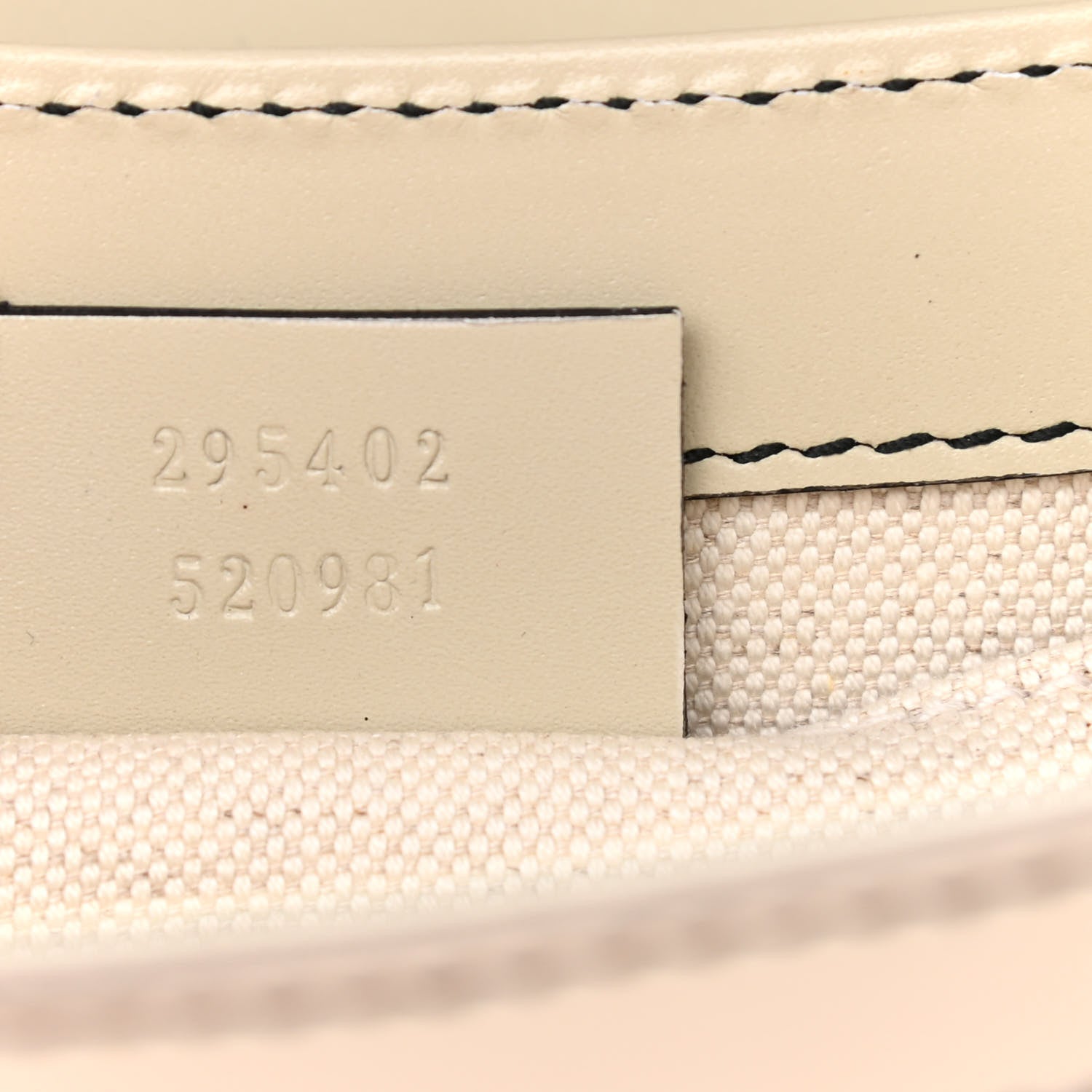 Gucci Monogram Margaux Calfskin Medium Emily Chain Shoulder Bag Beige Ebony Mystic White 7 of 10