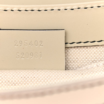 Gucci Monogram Margaux Calfskin Medium Emily Chain Shoulder Bag Beige Ebony Mystic White 7 of 10