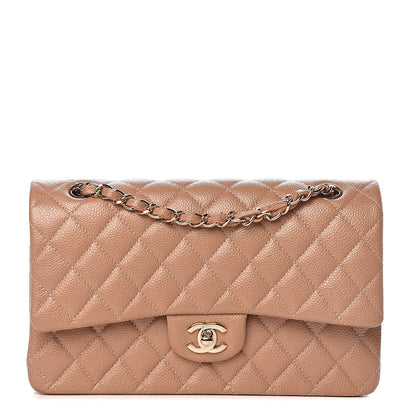 Chanel Caviar Quilted Medium Double Flap Beige 1 of 11