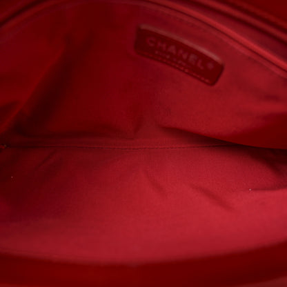 Chanel Vinyl Lipstick Ligne Tote Red 6 of 16
