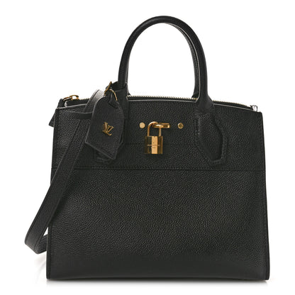 Louis Vuitton Taurillon City Steamer PM Black 1 of 11