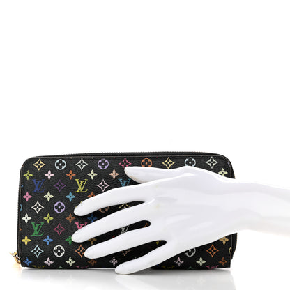 Louis Vuitton Monogram Multicolor Zippy Wallet Black Grenade 2 of 11