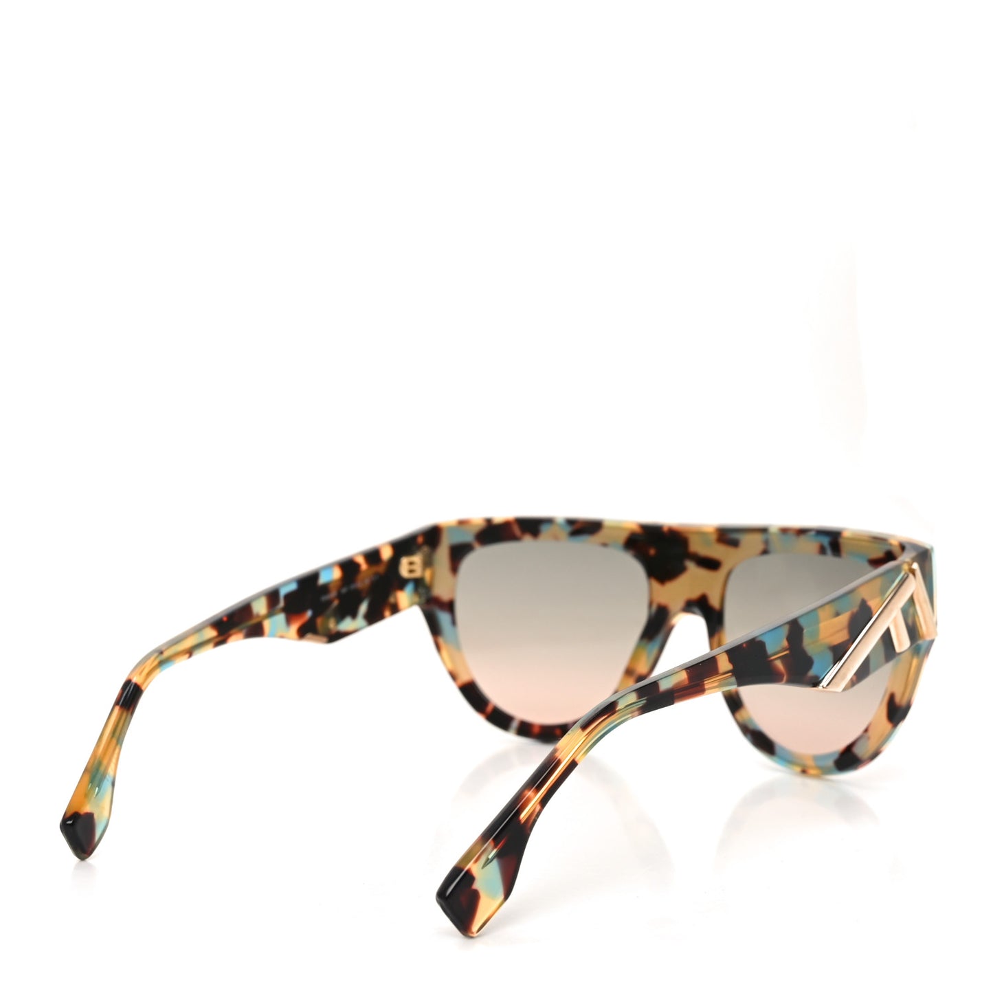 Acetate Shield Sunglasses FE40150I Blue Tortoise