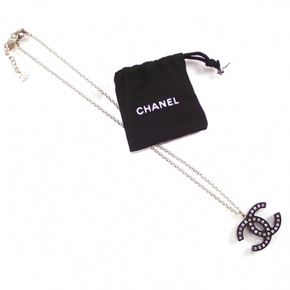 Chanel Crystal CC Necklace Gold 3 of 6