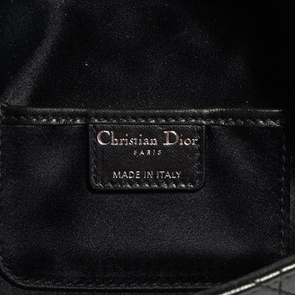 Christian Dior Lambskin Cannage Crossbody Bag Black 6 of 7