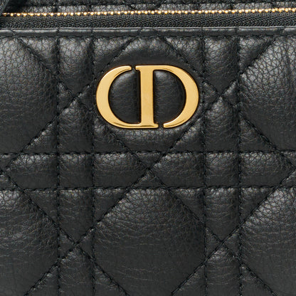 Christian Dior Supple Calfskin Caro Double Pouch Black 8 of 10