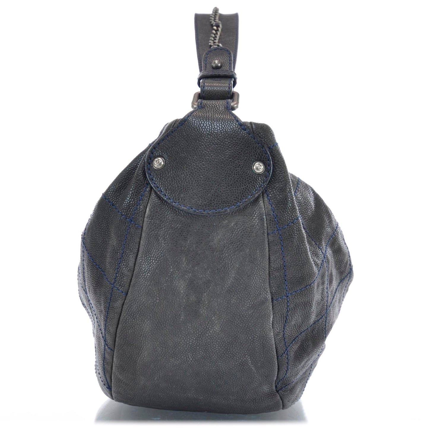 Caviar Outdoor Ligne Hobo Bag Black
