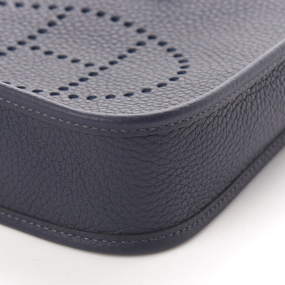 Hermes Taurillon Clemence Amazone Evelyne TPM Bleu Nuit Bleu Indigo 9 of 10
