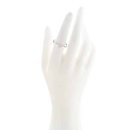 Tiffany 18K White Gold T Wire Ring 53 6.5 2 of 4