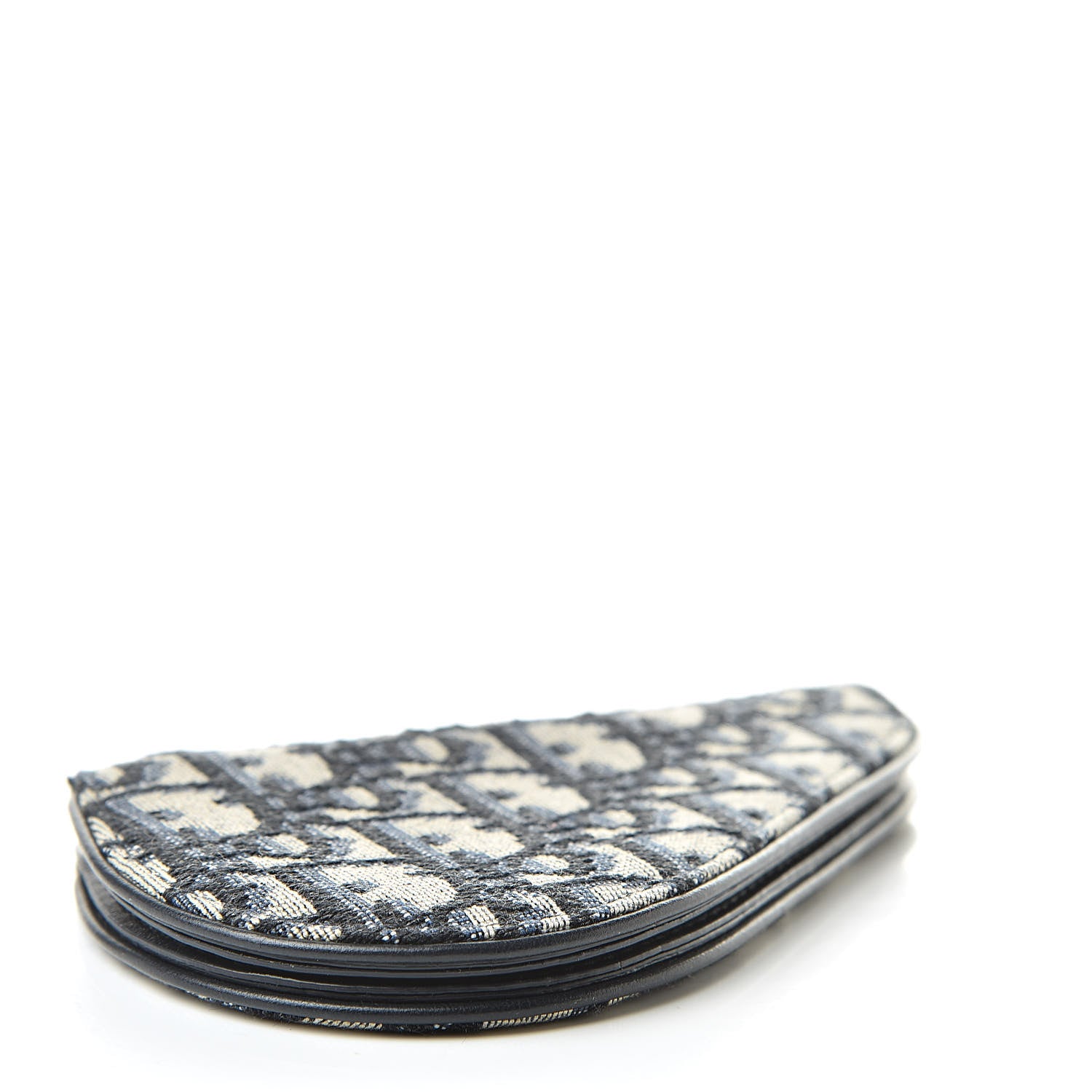 Christian Dior Oblique Saddle Coin Purse Blue 4 of 8