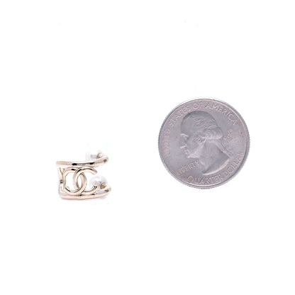 Chanel Pearl CC Single Ear Cuff Gold 2 of 6