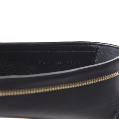 Louis Vuitton Calfskin Zipper Oxford Loafers 40 Black 12 of 12