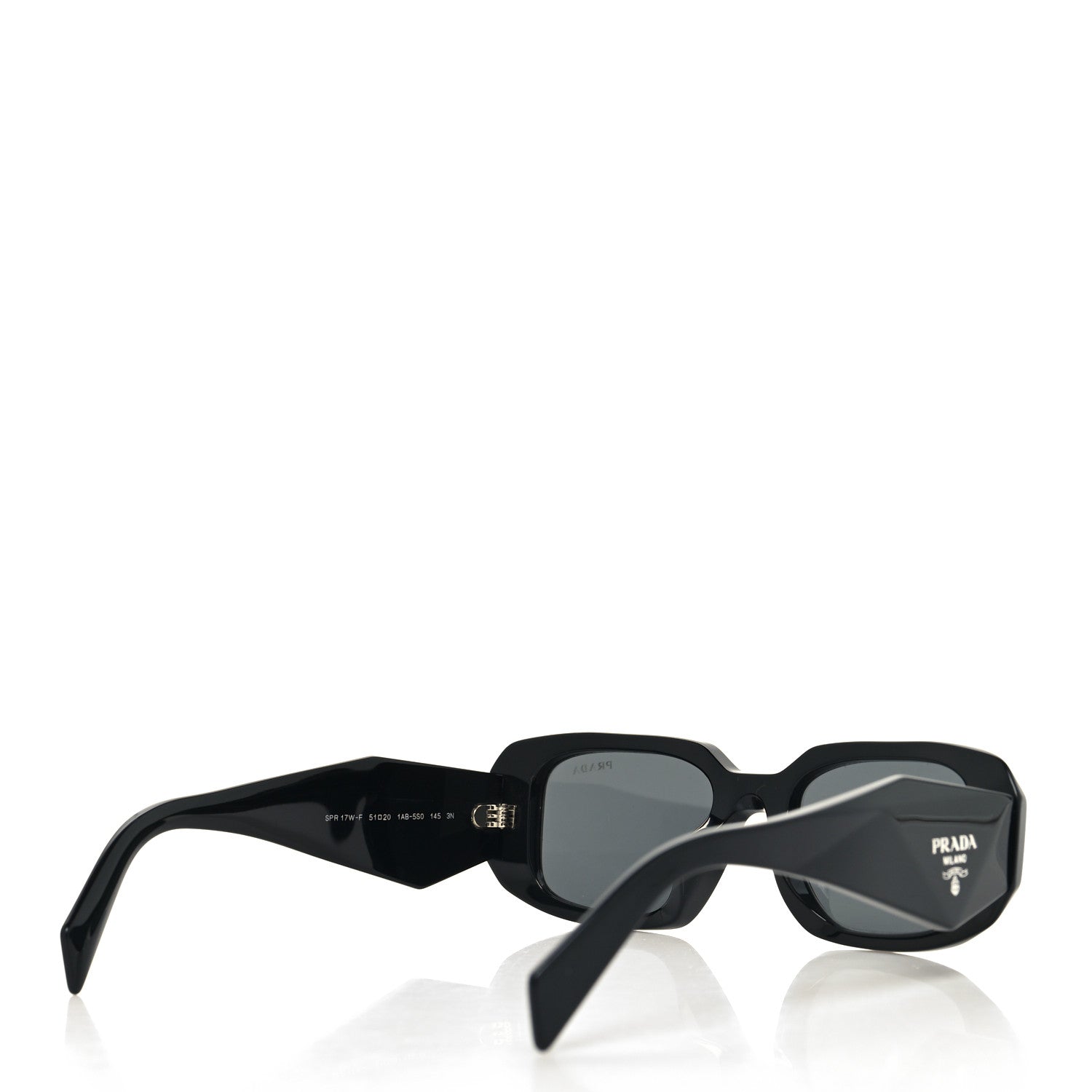 Prada Acetate Symbole Sunglasses SPR 17W Black 4 of 8