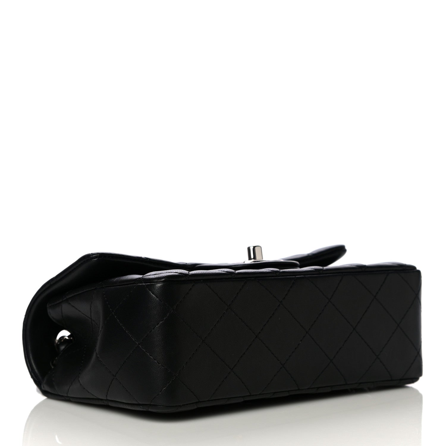 Chanel Lambskin Quilted Mini Rectangular Flap Black 4 of 14