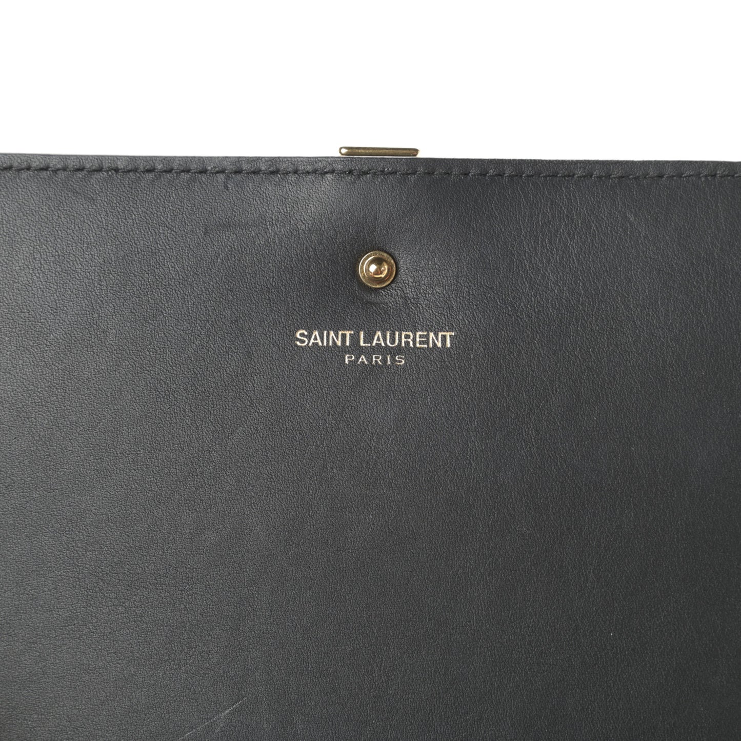 Calfskin Classic Y Ligne Chain Wallet Black