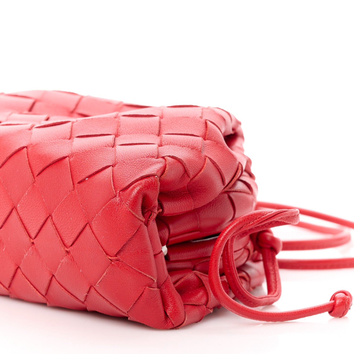 Bottega Veneta Nappa Intrecciato The Mini Pouch Bright Red 11 of 11