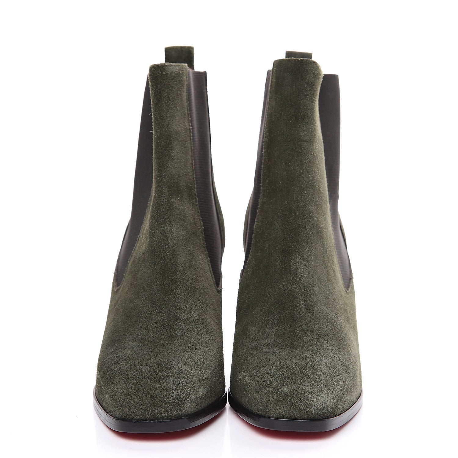 Christian Louboutin Crosta Verabotta 85 Chelsea Boots 35.5 Green 2 of 8