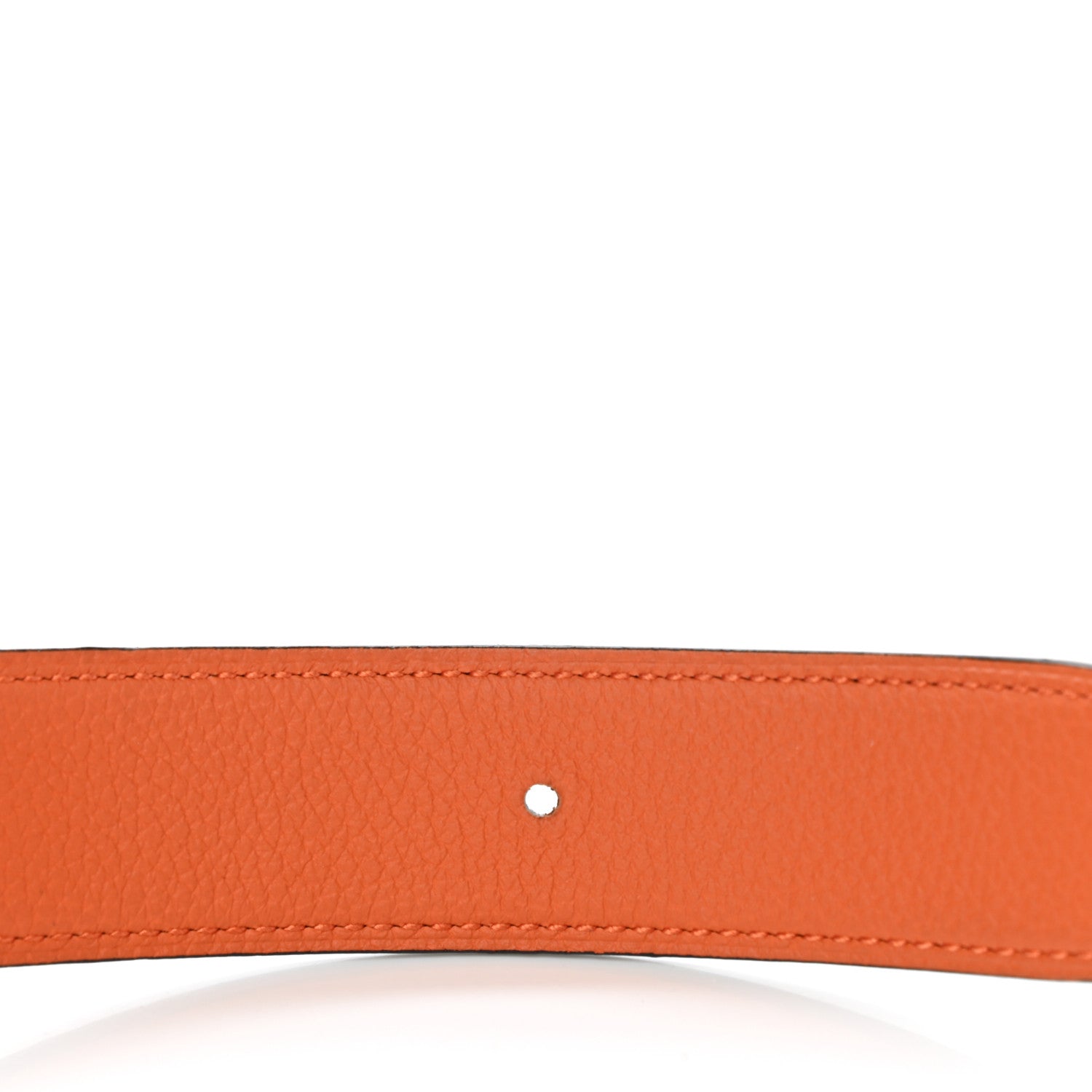 Hermes Togo Box 32mm Belt Strap 90 Orange Black 4 of 7