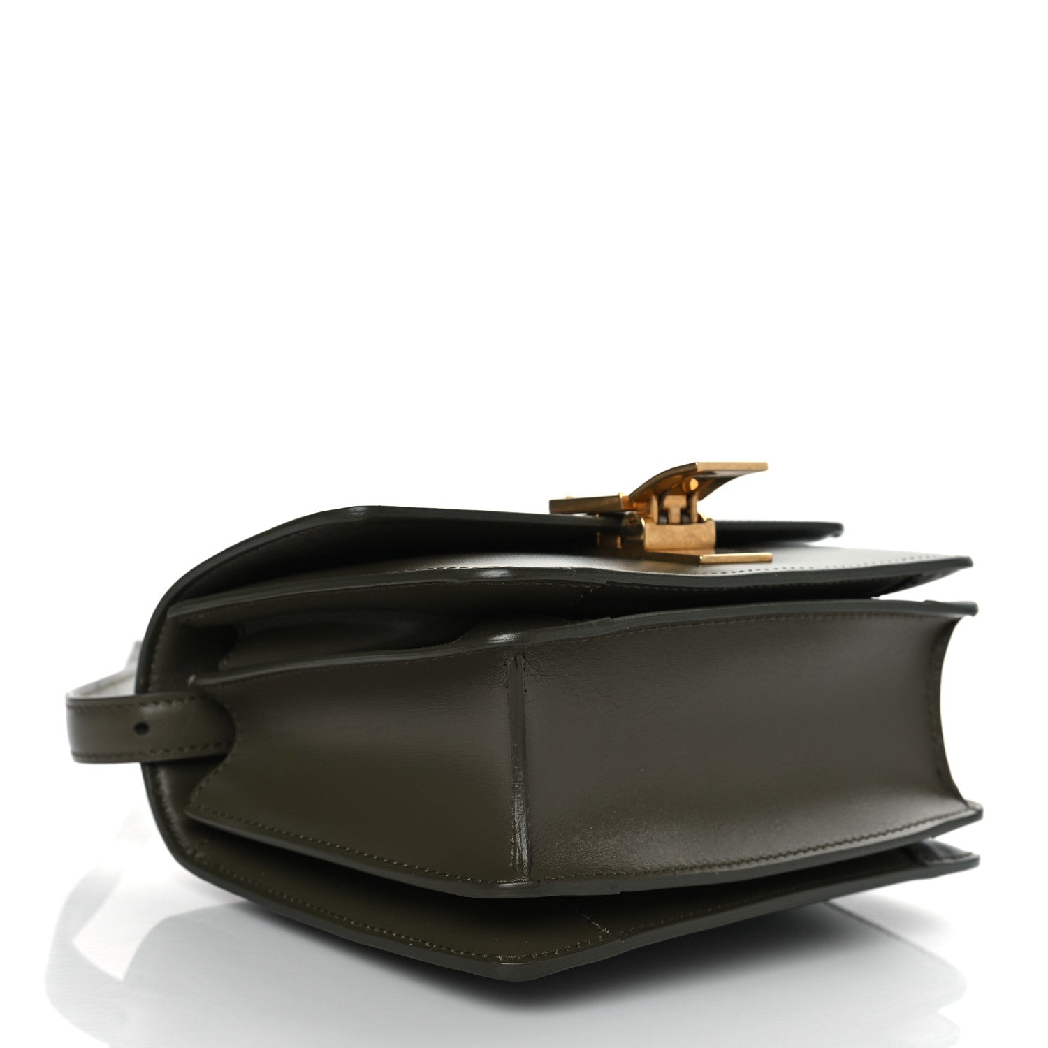 Celine Box Calfskin Small Classic Box Flap Bag Dark Olive 3 of 8