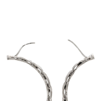 John Hardy Sterling Silver Asli Medium Hoop Earrings 3 of 4