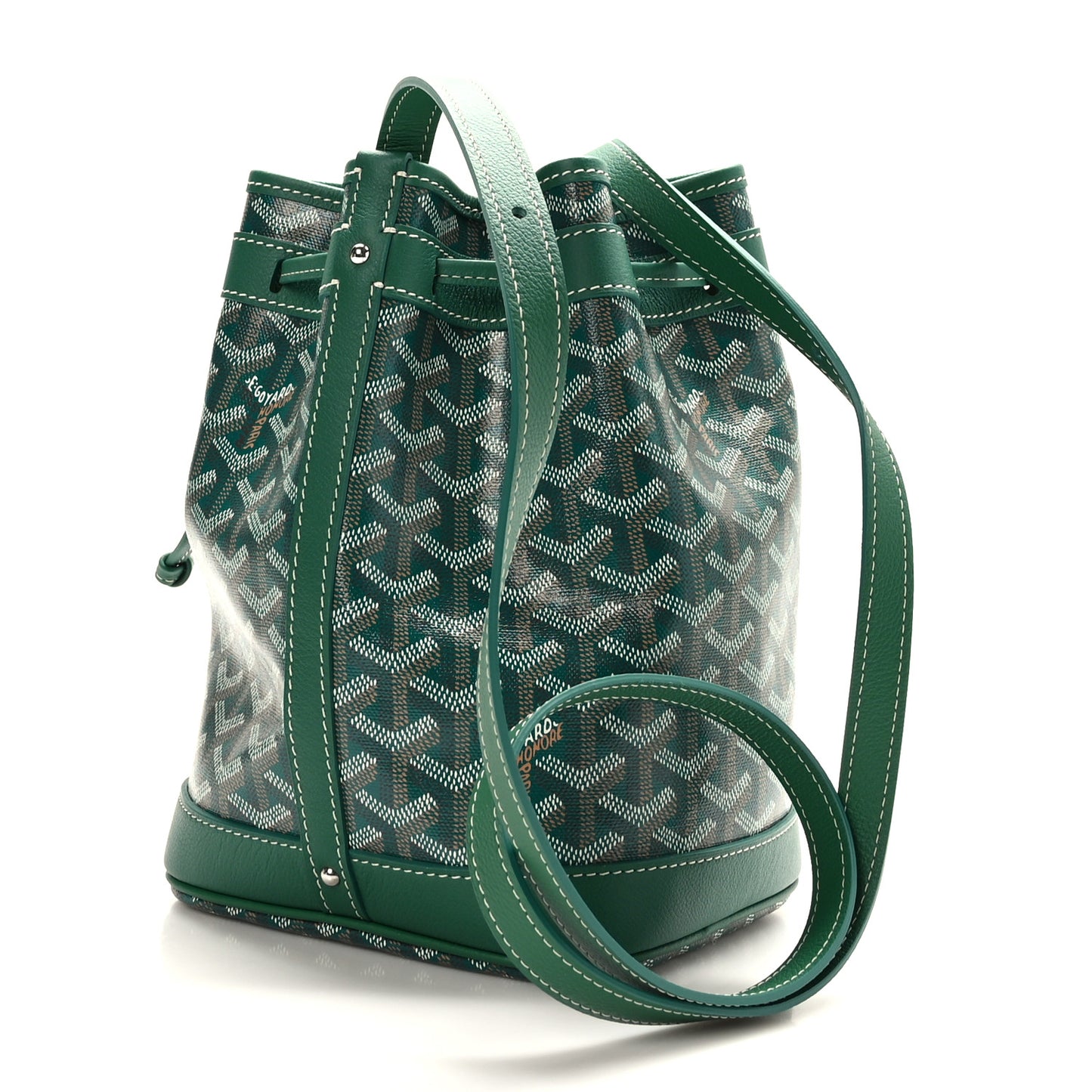 Goyardine Petit Flot Bucket Bag PM Green
