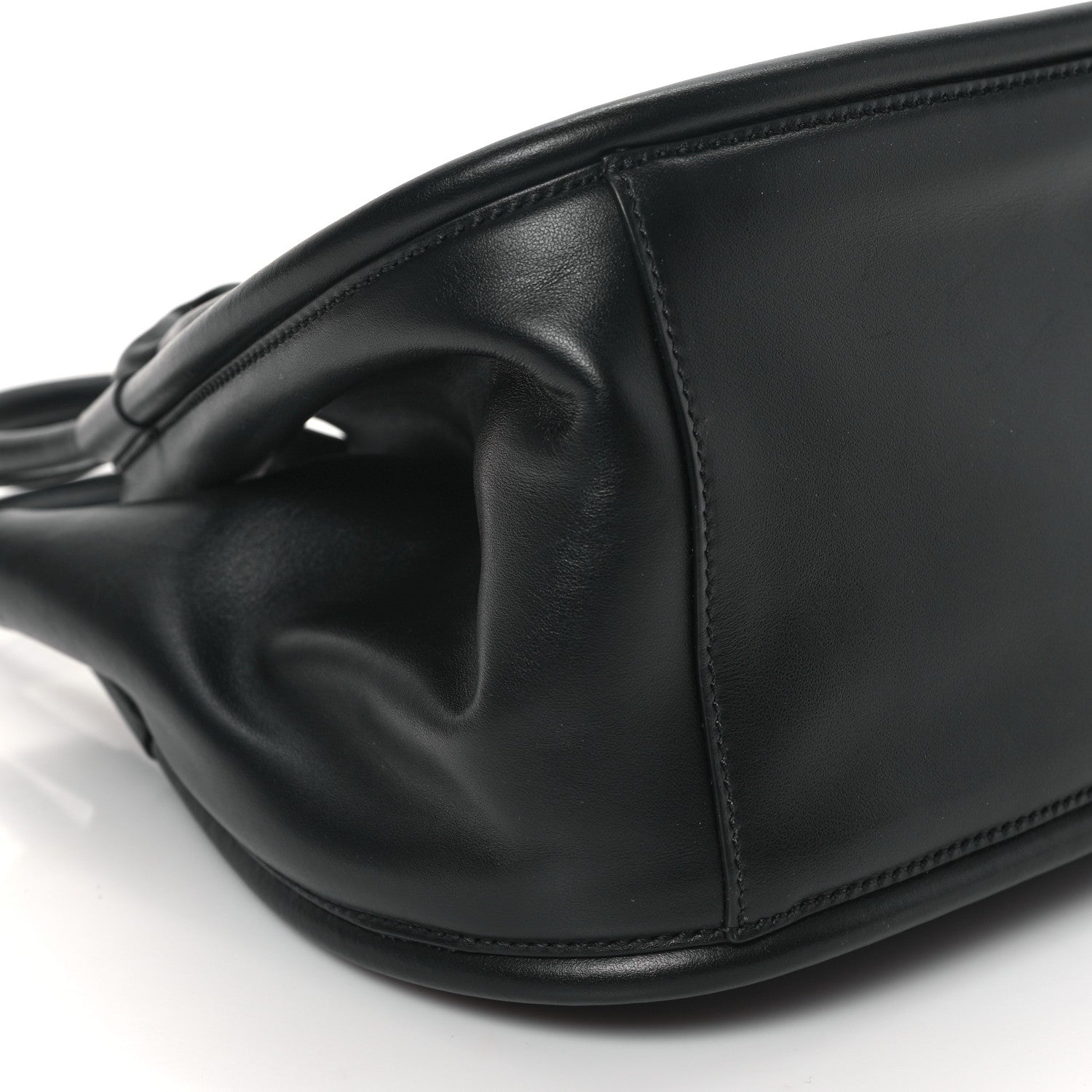 Proenza Schouler Calfskin Small Ruched Tote Black 9 of 10