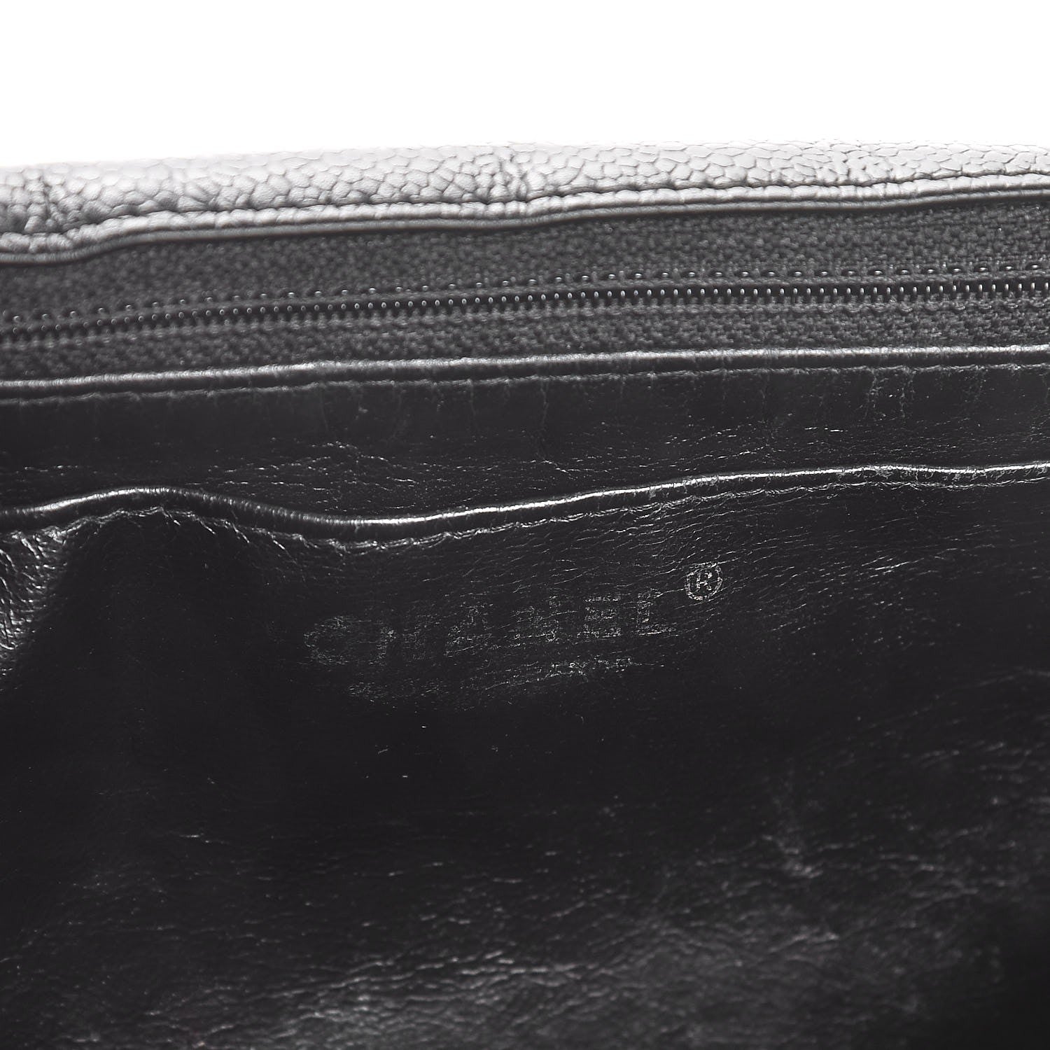 Chanel Caviar Quilted Jumbo Single Flap Black 6 of 7