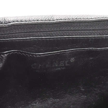 Chanel Caviar Quilted Jumbo Single Flap Black 6 of 7