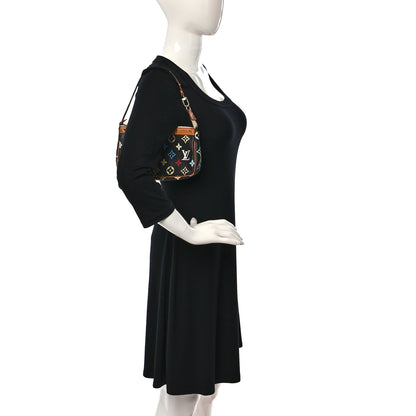 Louis Vuitton Monogram Multicolor Pochette Accessories Black 2 of 8