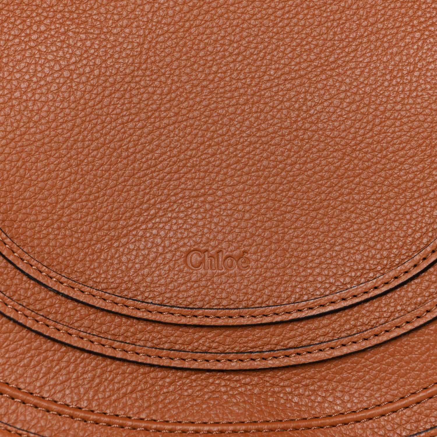 Chloe Calfskin Medium Marcie Round Crossbody Bag Tan 8 of 11