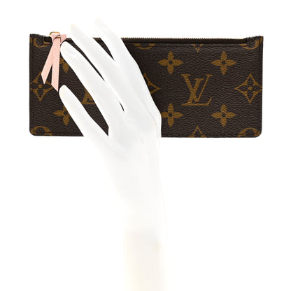 Louis Vuitton Monogram Josephine Wallet Zippered Insert Rose Ballerine 2 of 5