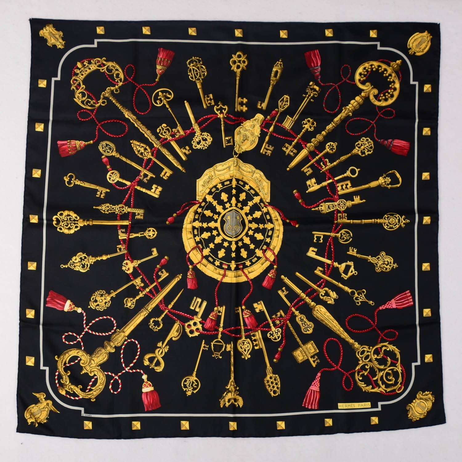 Hermes Silk Keys Les Cles Scarf 90 2 of 4