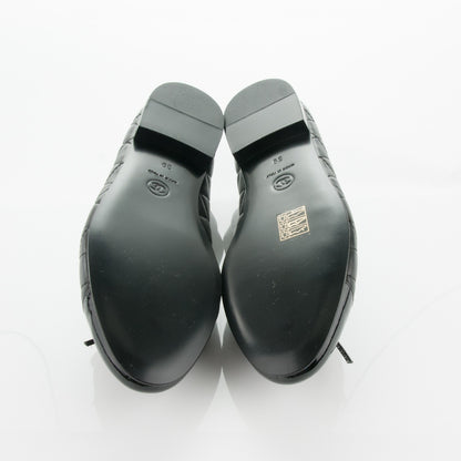 Chanel Lambskin Patent Quilted Cap Toe Ballerina Flats 39 Black 5 of 7