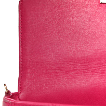 Christian Dior Lambskin Cannage Miss Dior Promenade Pouch Fuchsia 18 of 30