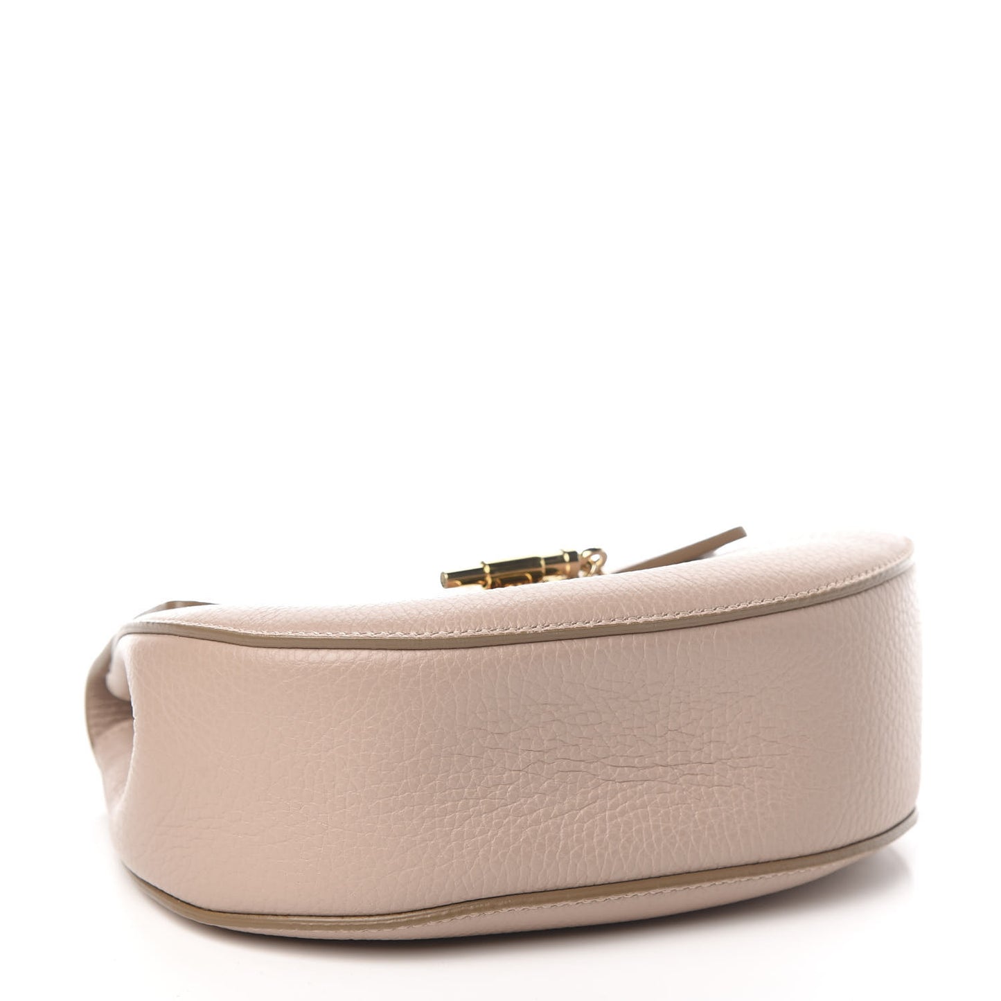 Grained Lambskin Mini Drew Shoulder Bag Cement Pink