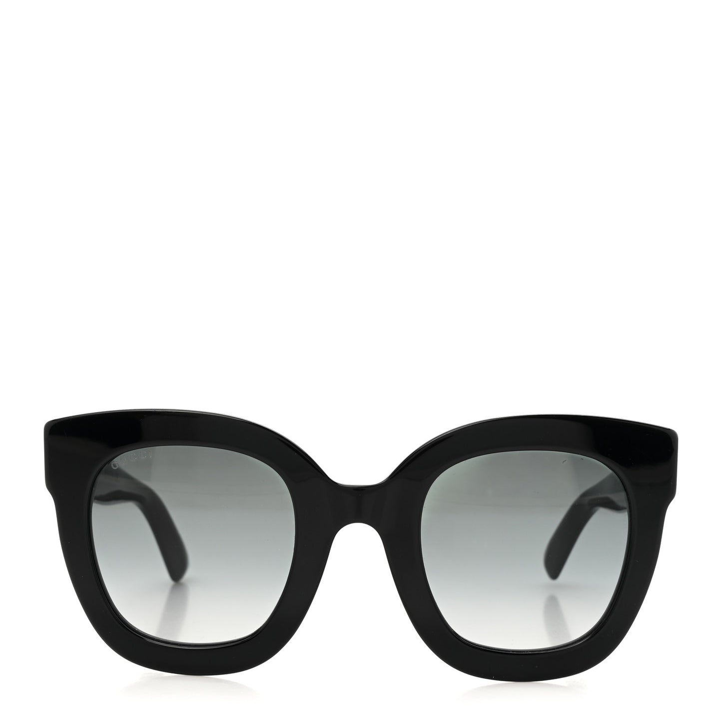 Acetate Crystal Star Round Frame Sunglasses GG0208S Black