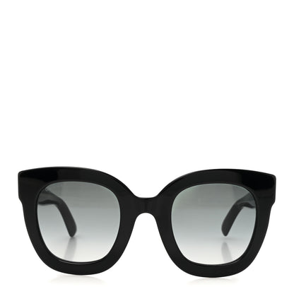 Gucci Acetate Crystal Star Round Frame Sunglasses GG0208S Black 2 of 8