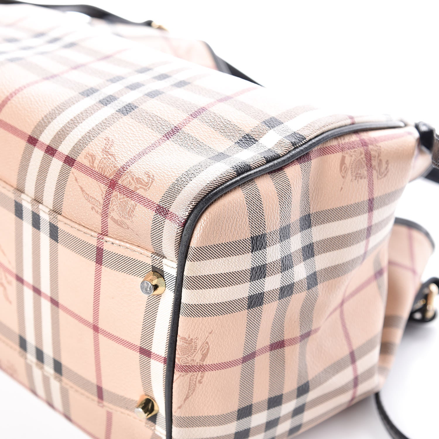 Burberry Haymarket Check Small Canterbury Tote Black 11 of 14