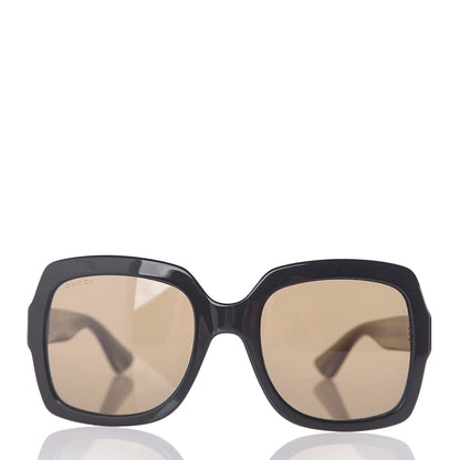 Gucci Oversize Square Web GG 0036S Sunglasses Black 2 of 11