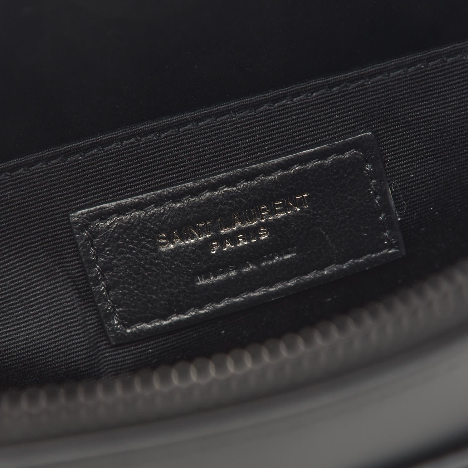 Saint Laurent Calfskin Matelasse Monogram Lou Camera Bag Black 6 of 10