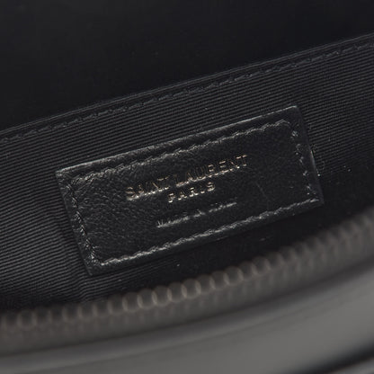 Saint Laurent Calfskin Matelasse Monogram Lou Camera Bag Black 6 of 10