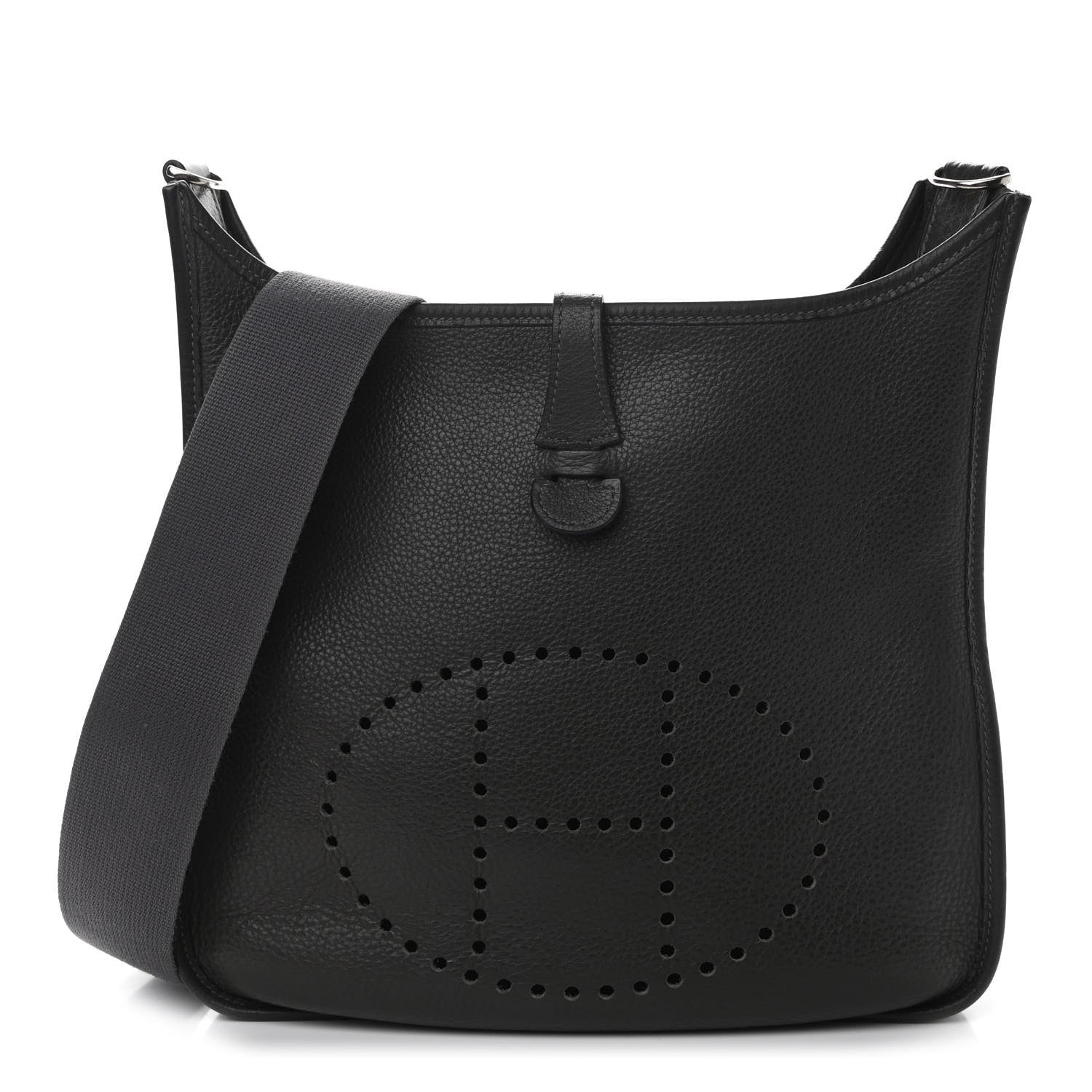 Hermes Taurillon Clemence Evelyne PM Graphite 1 of 11