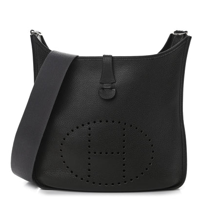 Hermes Taurillon Clemence Evelyne PM Graphite 1 of 11