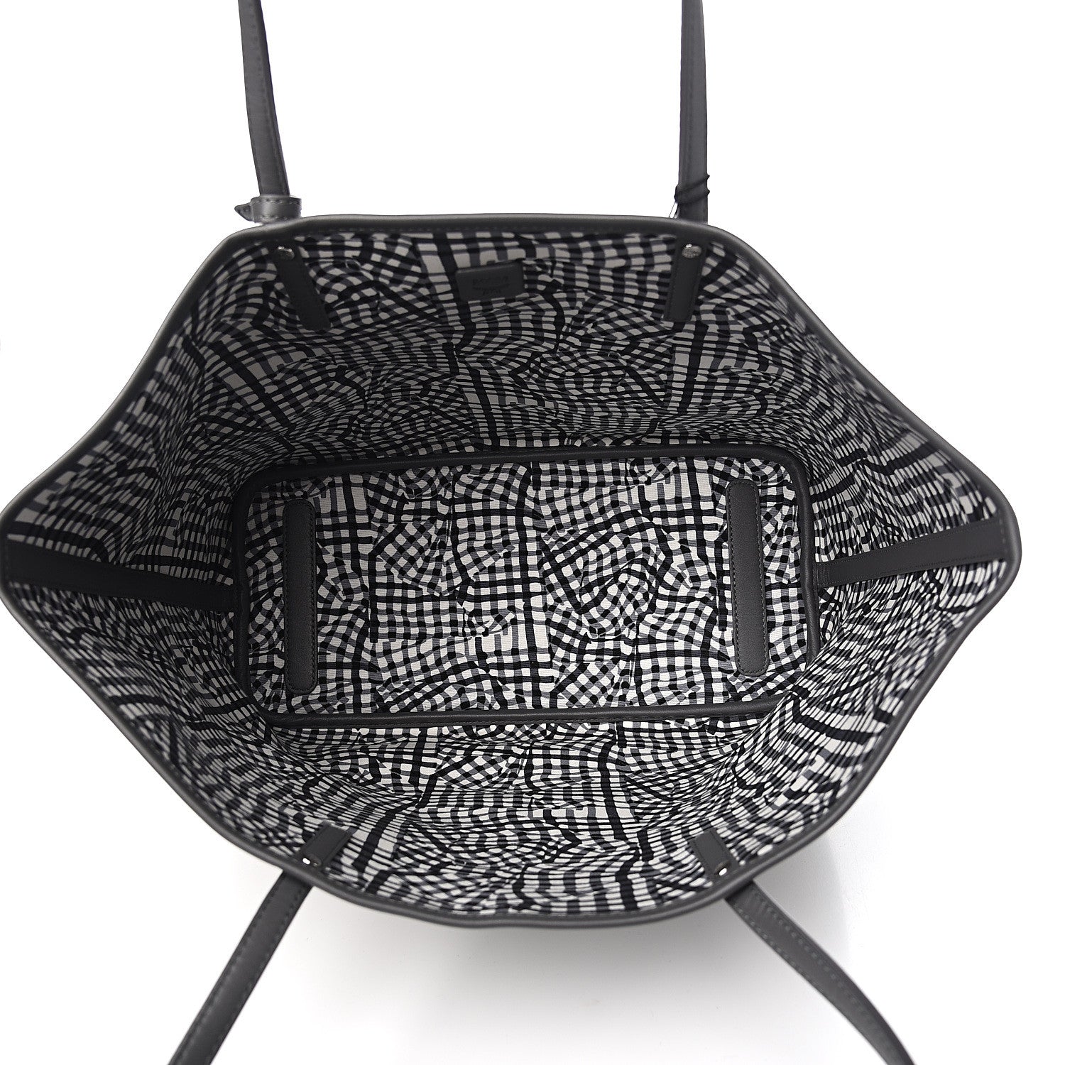 MCM Visetos Medium Reversible Shopper Tote Phantom Grey 7 of 14